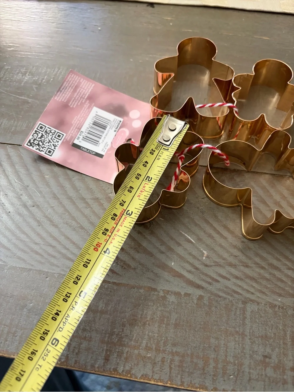Holiday Gingerbread Cookie Cutter Set - Copper Tone